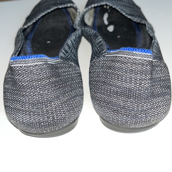 Rothy’s Birdseye Round Toe Flat Marled Black / Grey